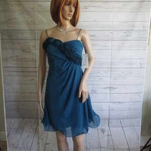 NWT - CECI Fashion lined dress w/shawl - sz S